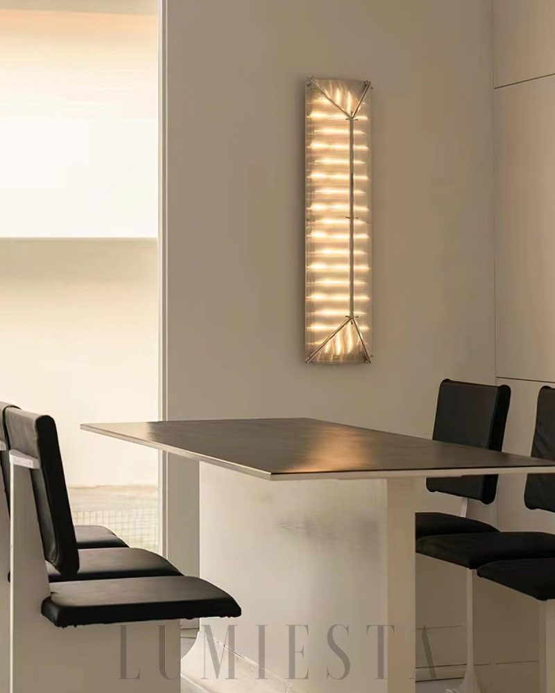 Lampa Ścienna Fragment Chrom i Przezroczysty Styl Nowoczesny