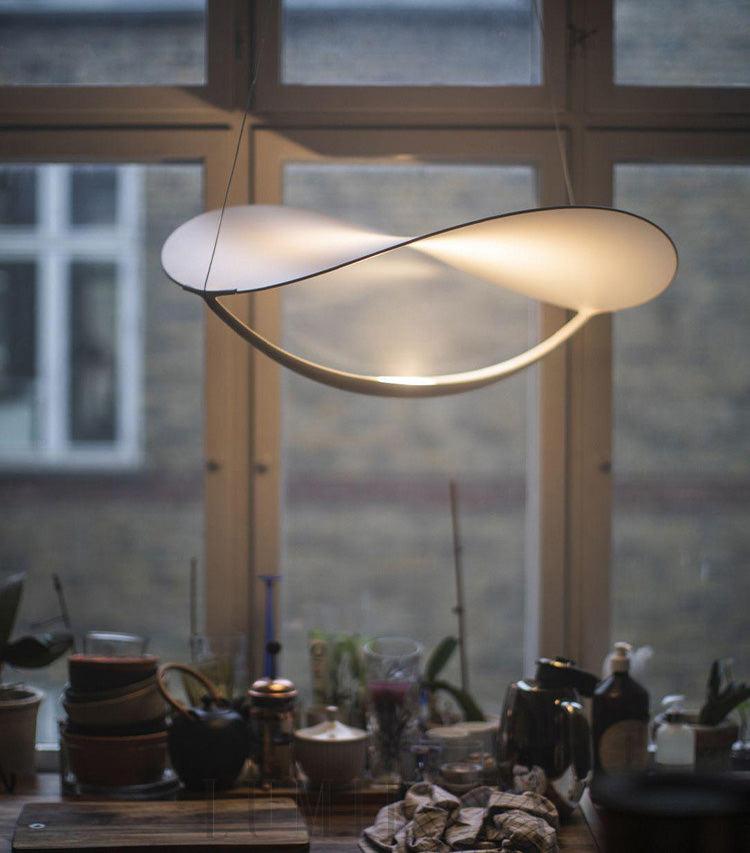 Lampa wisząca Plena stylowa biała średnica 70cm