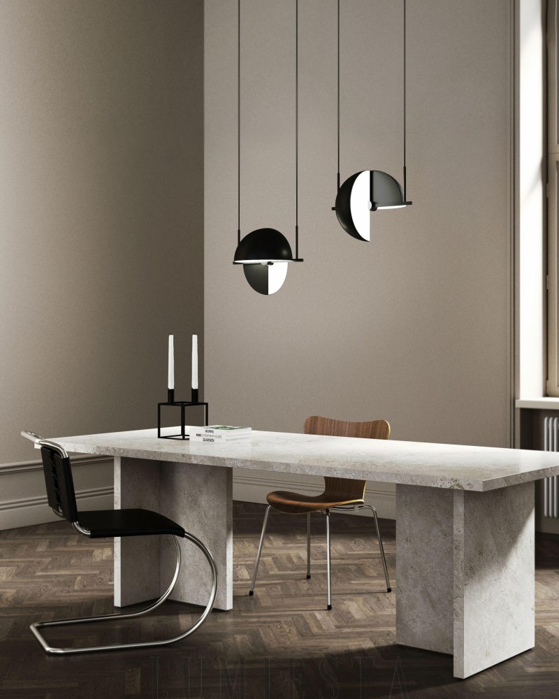 Lampa wisząca Trapeze Pendel czarna stylowa nowoczesna 28 cm