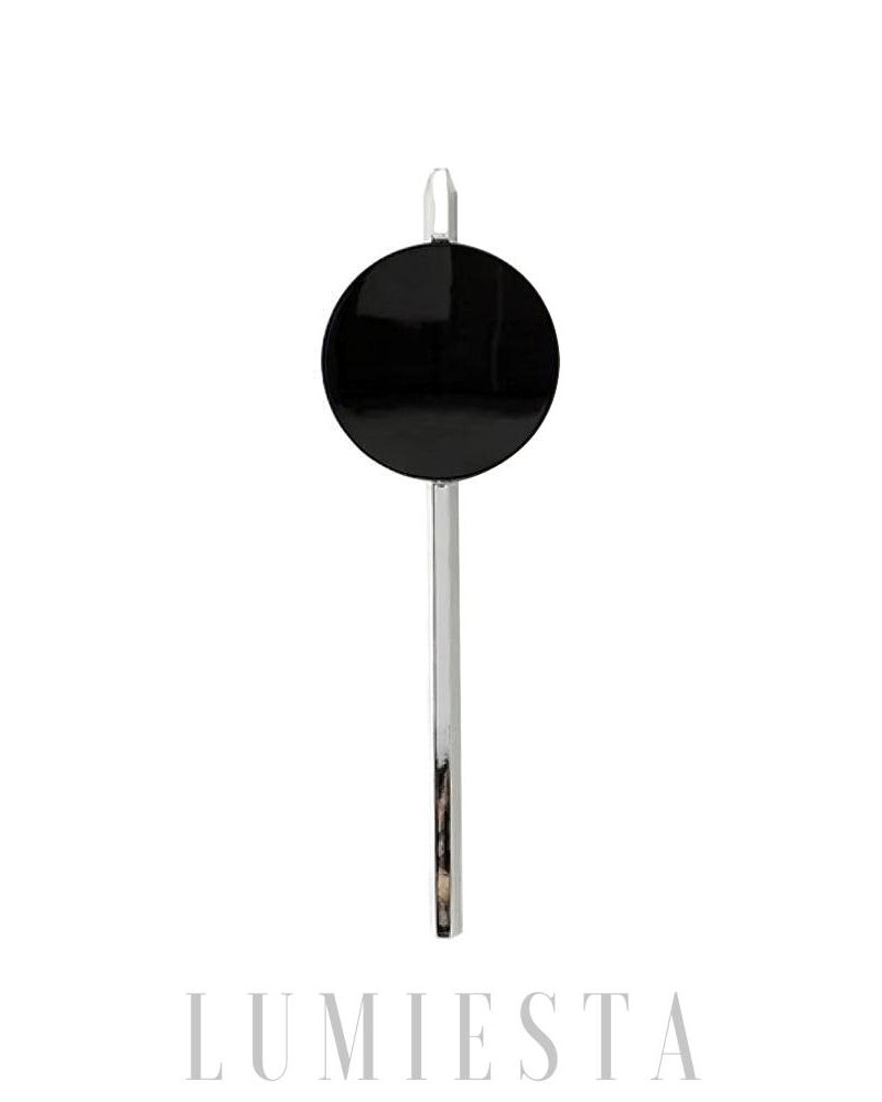 Lampa ścienna Ripple z efektem fal świetlnych w chromie i czerni