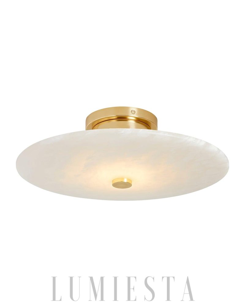 Lampa sufitowa Ankeny Alabaster w kształcie okrągłym 20cm