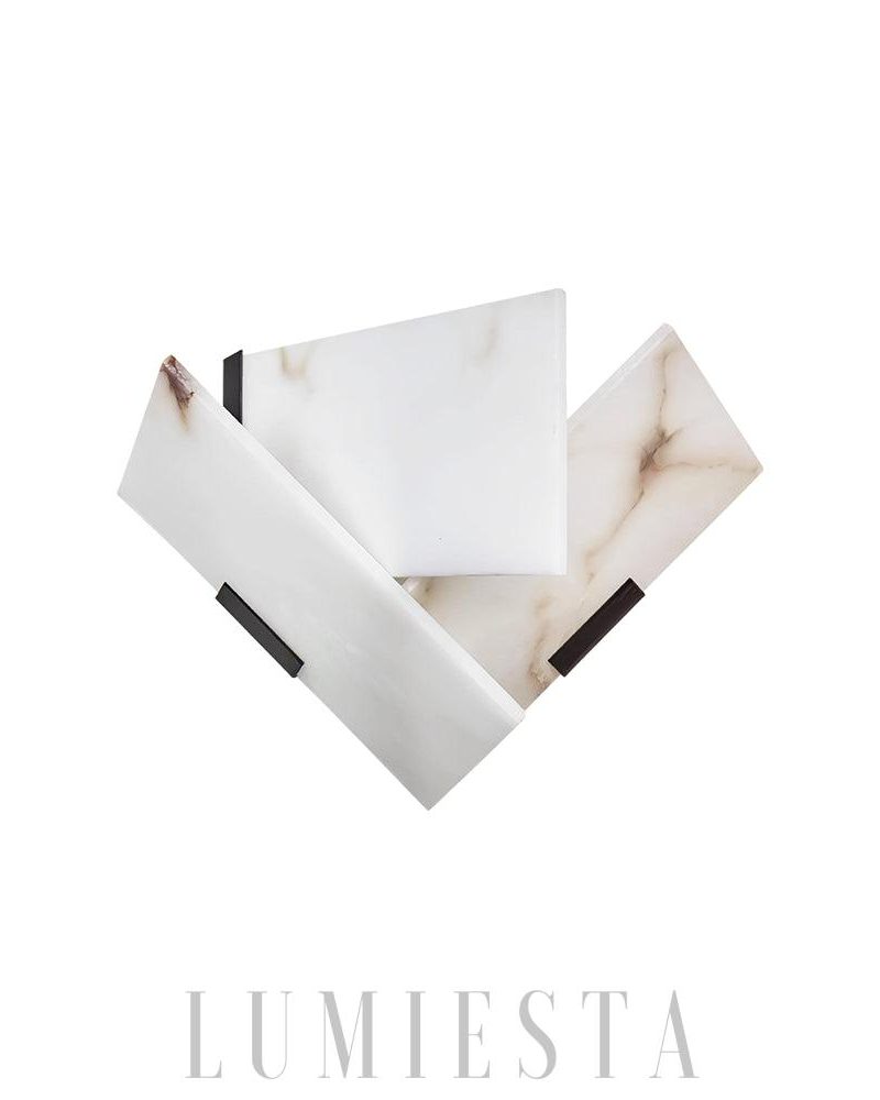 Lampa ścienna Heart z alabastru w stylu nowoczesnym 26cm