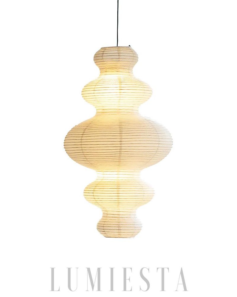 Lampa wisząca Akari Juni w eleganckim stylu z papieru ryżowego