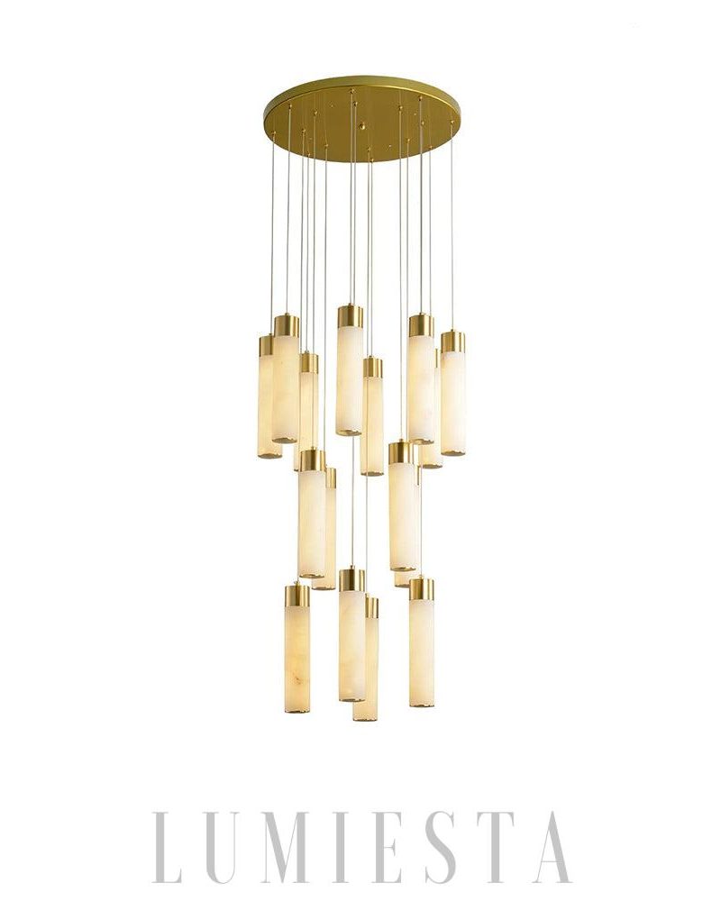 Poniel - lampa wisząca w stylu nowoczesnym z mosiądzu
