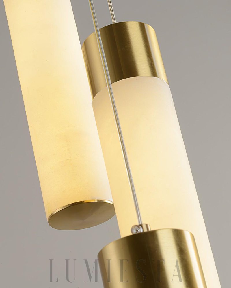 Poniel - lampa wisząca w stylu nowoczesnym z mosiądzu