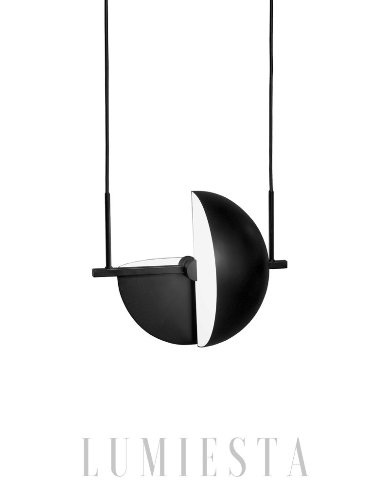 Lampa wisząca Trapeze Pendel czarna stylowa nowoczesna 28 cm