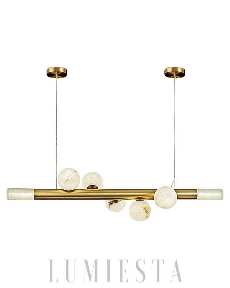 Lampa wisząca Alabaster RoMi Carrara w stylu eleganckim