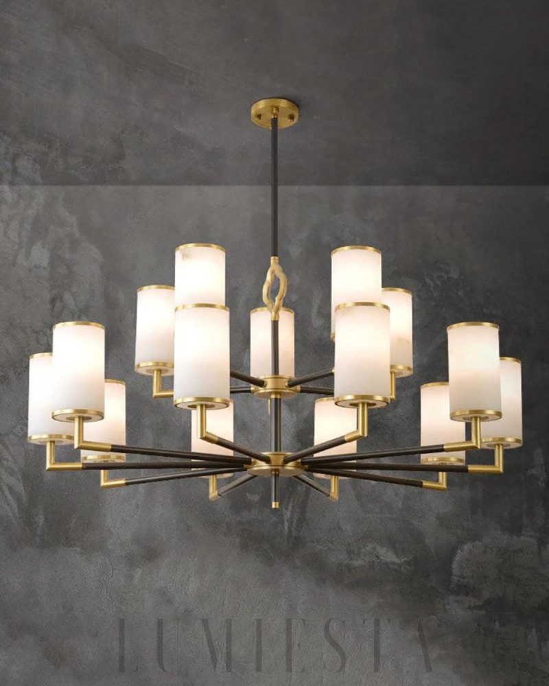 Alaska - lampa wisząca w stylu nowoczesnym z alabastru