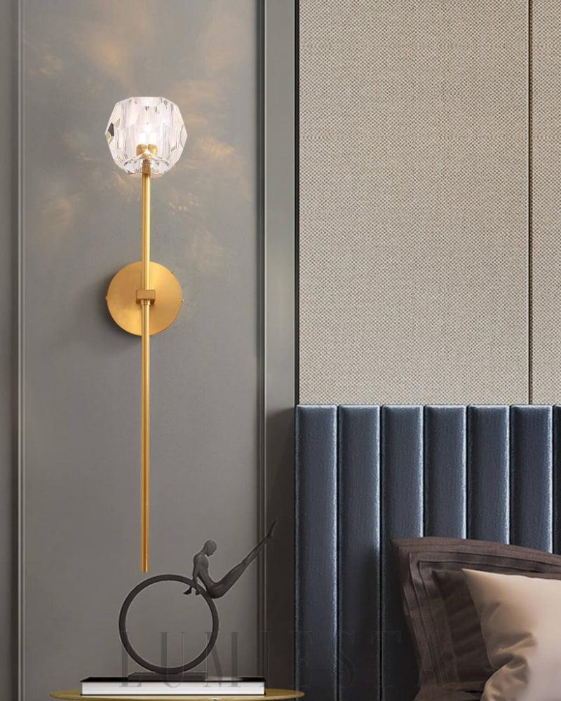 Lampa ścienna Boule De Cristal w stylu minimalistycznym 1 lub 2 klosze