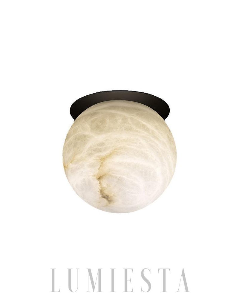 Lampa sufitowa Tribeca w stylu retro czarna i biała 12cm