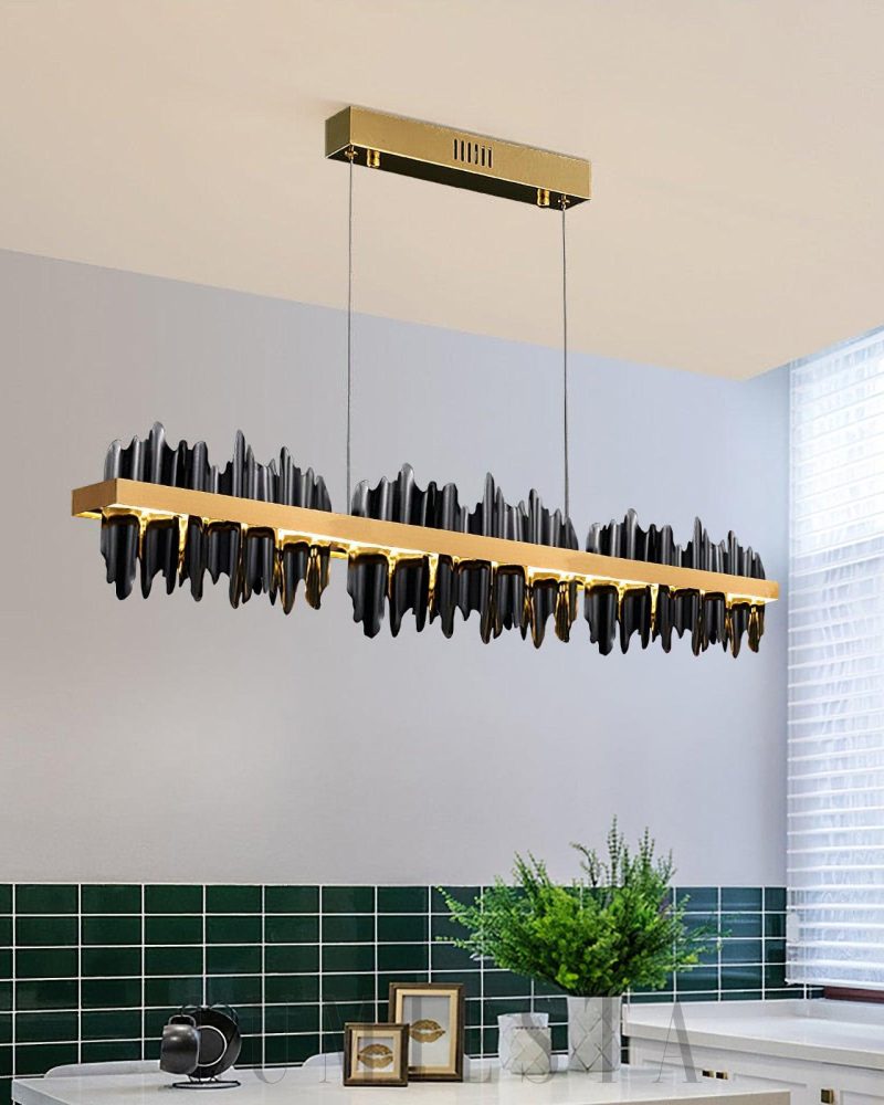 Lampa wisząca Midnight Shadow w stylu nowoczesnym czarna złota