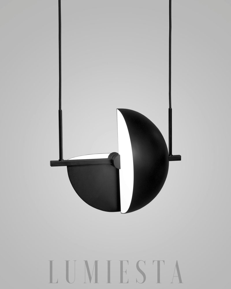 Lampa wisząca Trapeze Pendel czarna stylowa nowoczesna 28 cm