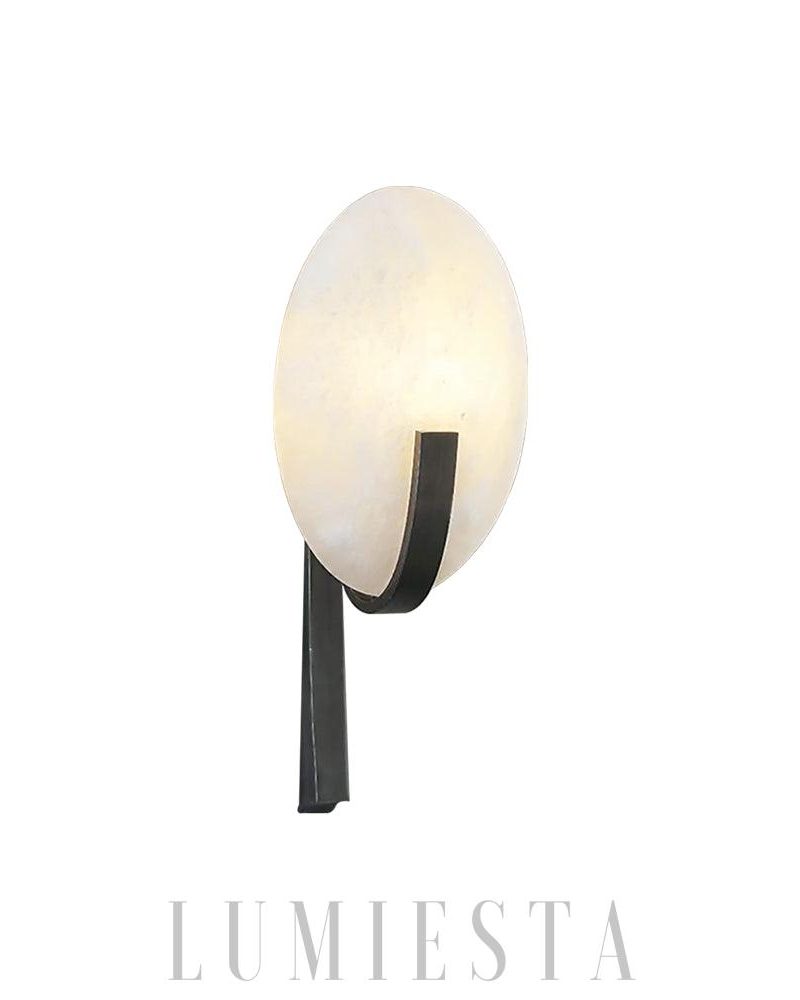 Luksusowa lampa ścienna Alice z alabastru w stylu nowoczesnym