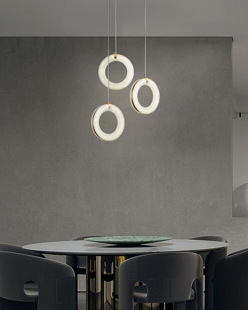 Lampa wisząca Alabaster Duplex w stylu nowoczesnym 25cm 30cm