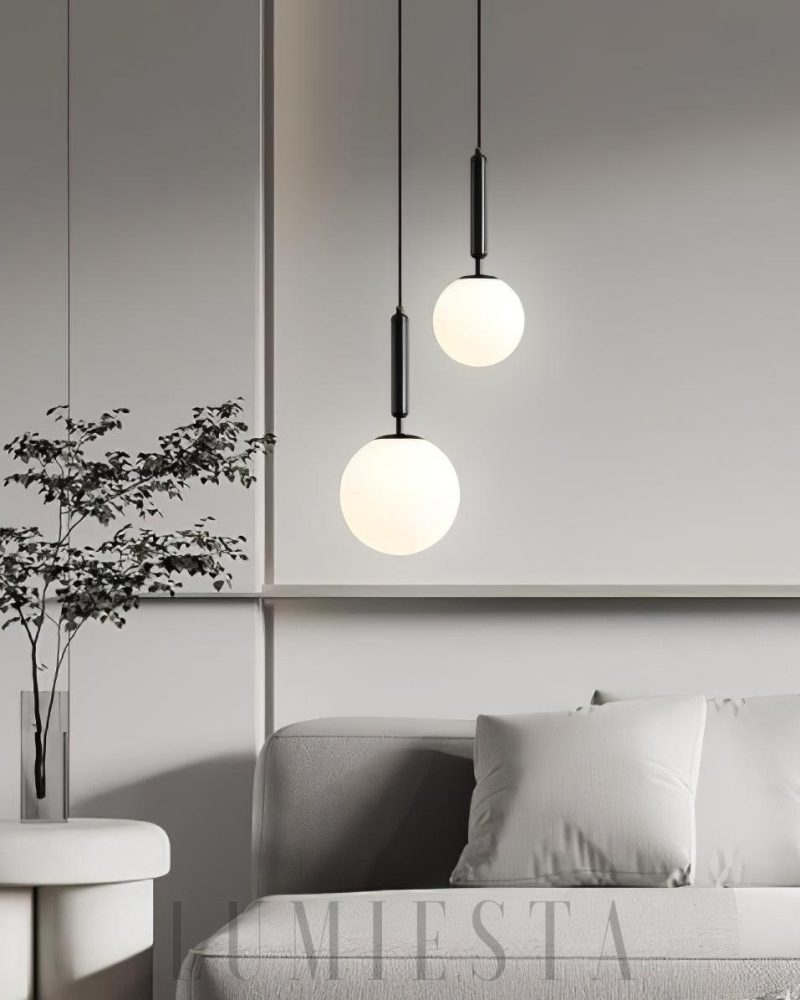 Lampa wisząca Bosso Alabaster mosiądz biały 12cm 35cm