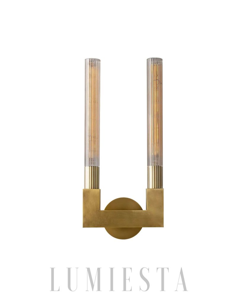Lampa ścienna Cania Double Sconce w stylu nowoczesnym 21x46 cm