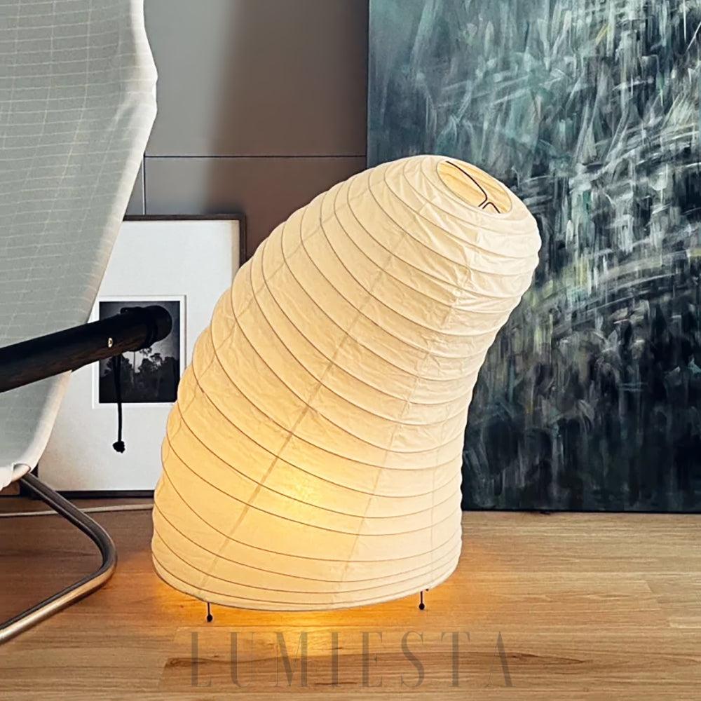 Lampa stołowa Akari VB-13T w stylu japońskim beżowa 38cm