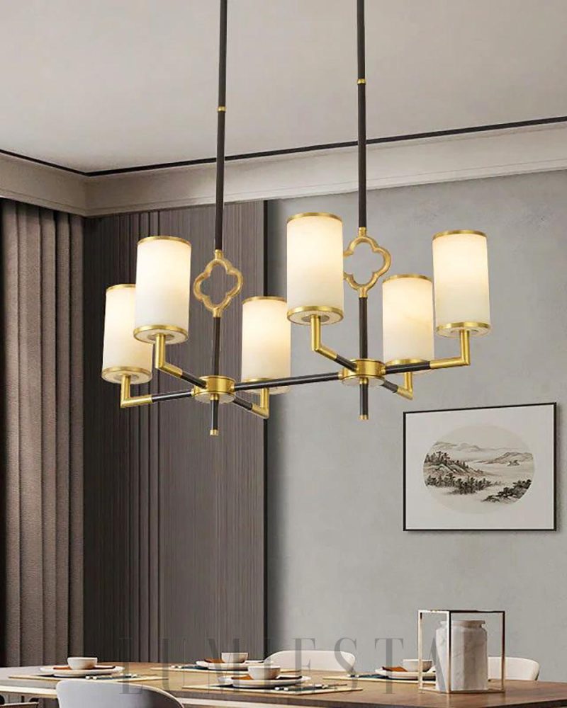 Alaska - lampa wisząca w stylu nowoczesnym z alabastru