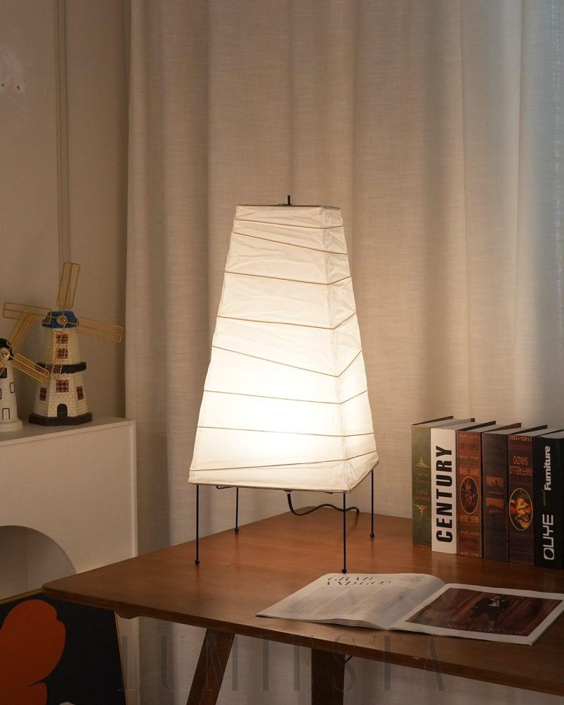 Lampa stołowa Akari 4N w nowoczesnym stylu biała 22cm x 52cm