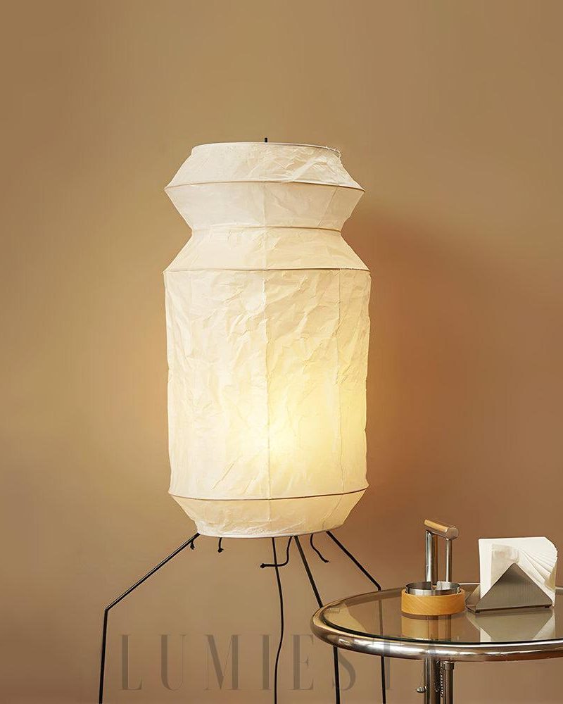 Lampa podłogowa Akari UF3-L6 z washi papierem i eleganckim stylem