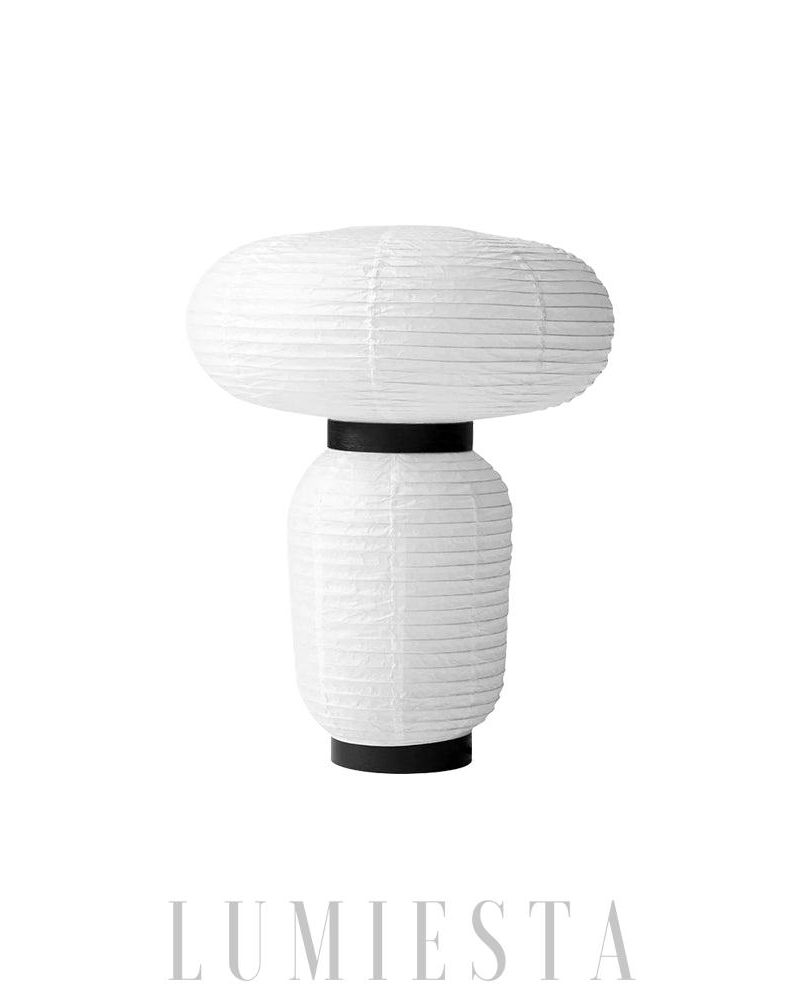 Lampka stołowa Formakami w stylu azjatyckim Biała i Czarna 38cm