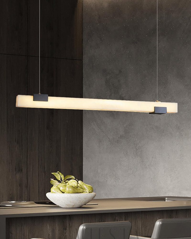 Lampa wisząca Cary Alabaster w stylu nowoczesnym 100cm 120cm