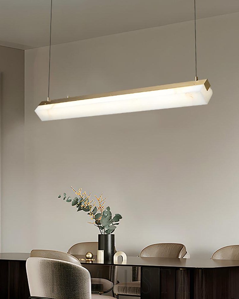 Lampa wisząca Alabaster w stylu nowoczesnym 100cm i 120cm