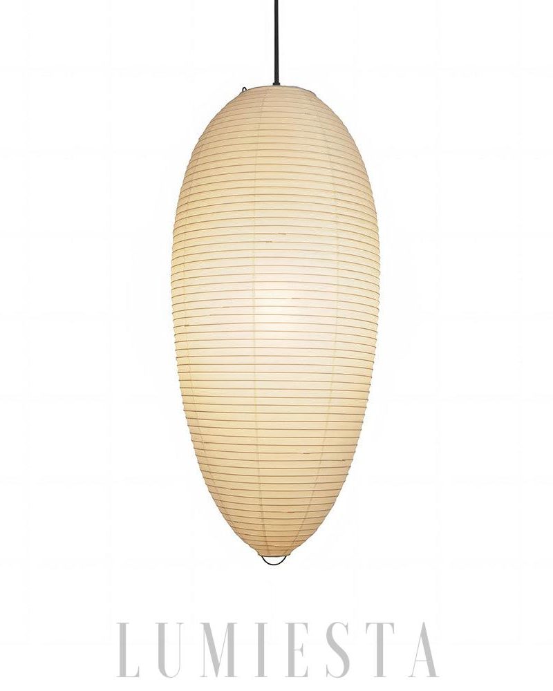 Lampa wisząca Akari 23A 24A w stylu japońskim biała