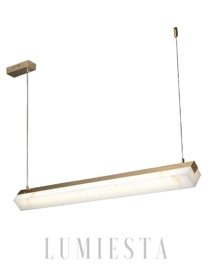 Lampa wisząca Alabaster w stylu nowoczesnym 100cm i 120cm