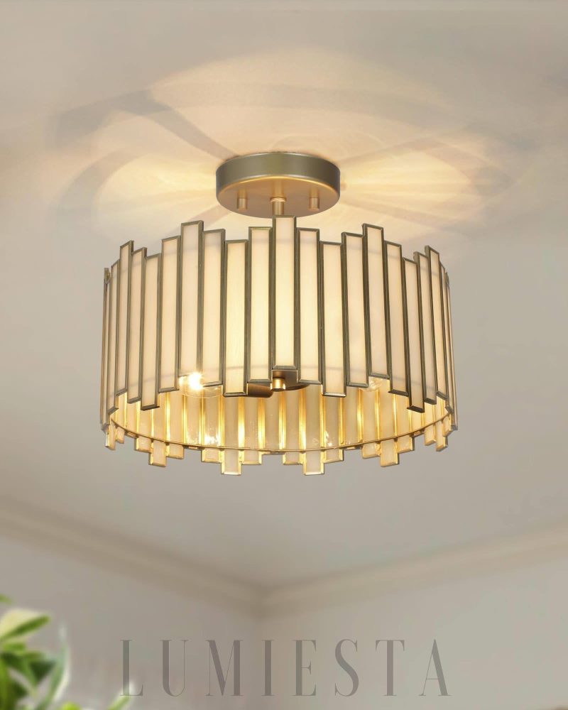 Lampa sufitowa Hemaaolay w stylu nowoczesnym czarna lub złota