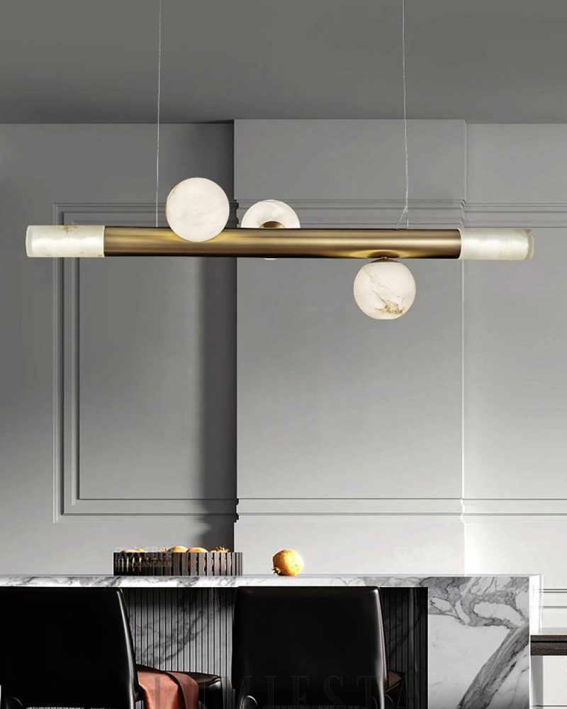 Lampa wisząca Alabaster RoMi Carrara w stylu eleganckim