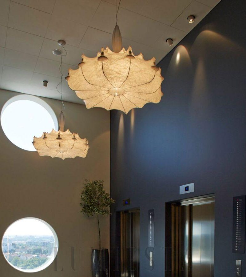 Lampa wisząca Zeppelin w stylu nowoczesnym biały kolor 60cm 80cm 110cm
