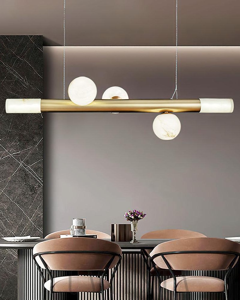 Lampa wisząca Alabaster RoMi Carrara w stylu eleganckim