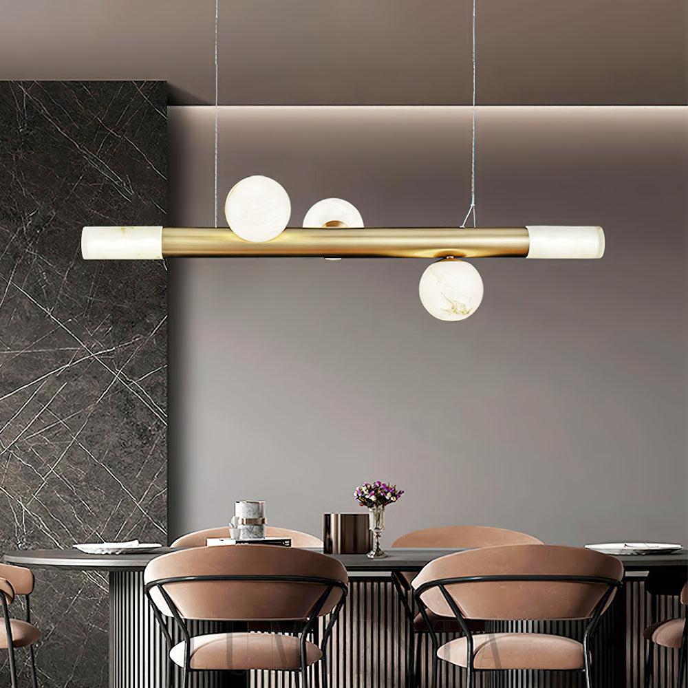 Lampa wisząca Alabaster RoMi Carrara w stylu eleganckim