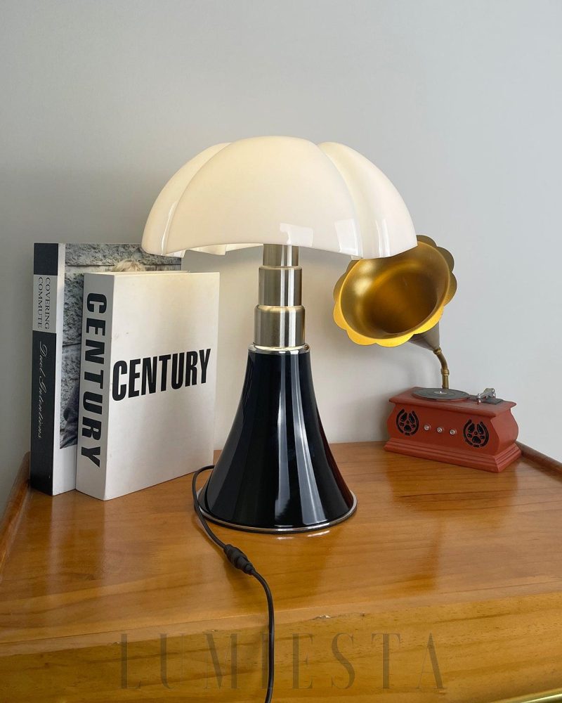 Lampa Stołowa Pipistrello z Akrylu w Kolorze Białym lub Czarnym