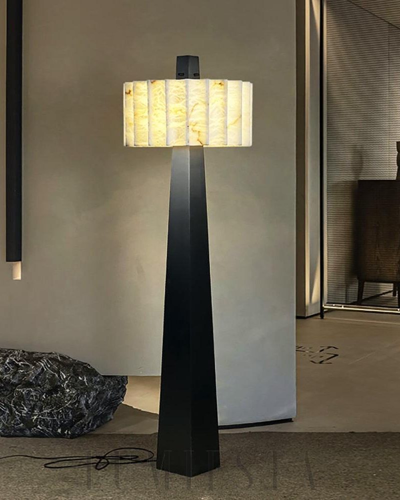 Lampa podłogowa Alabaster Grandeur w nowoczesnym stylu 50cm