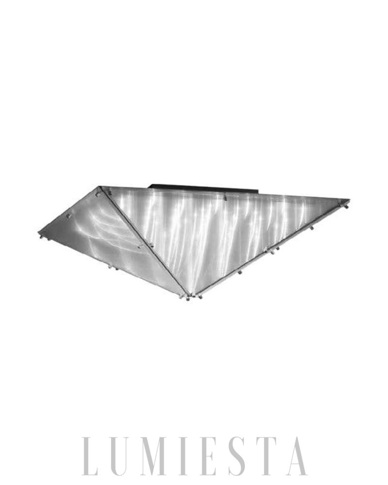 Lampa sufitowa Fragment 06 z przezroczystym szkłem w chromie
