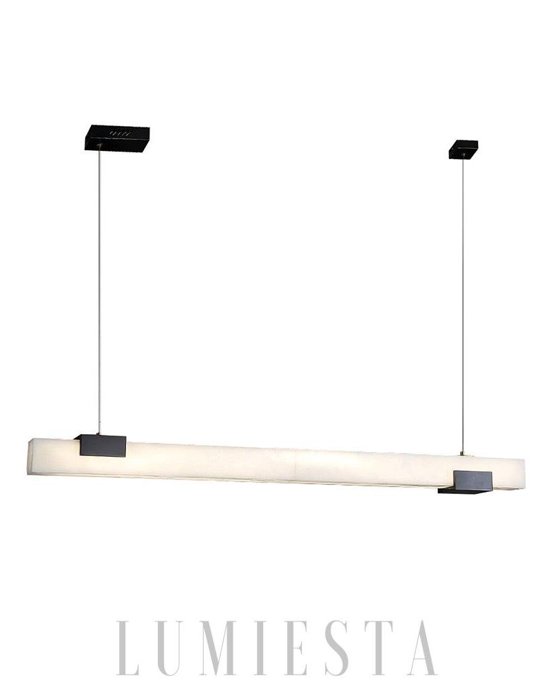 Lampa wisząca Cary Alabaster w stylu nowoczesnym 100cm 120cm