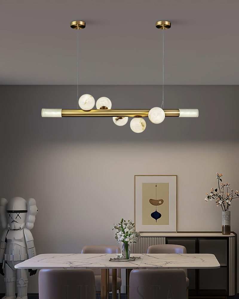 Lampa wisząca Alabaster RoMi Carrara w stylu eleganckim