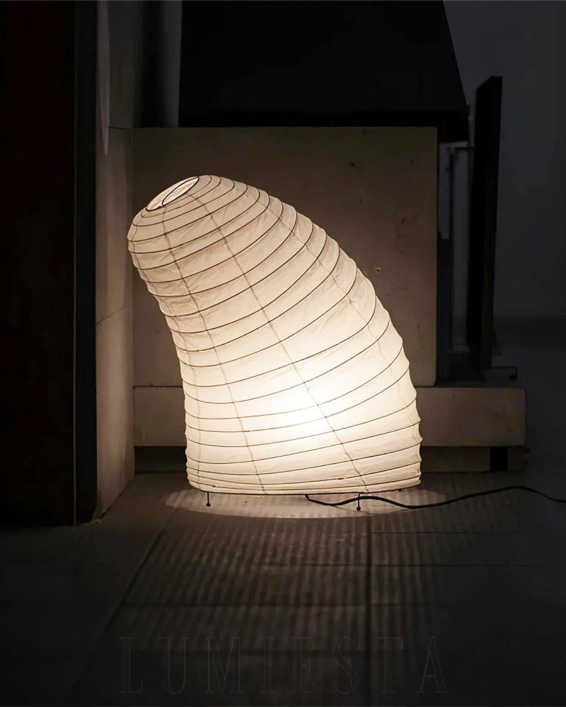 Lampa stołowa Akari VB-13T w stylu japońskim beżowa 38cm