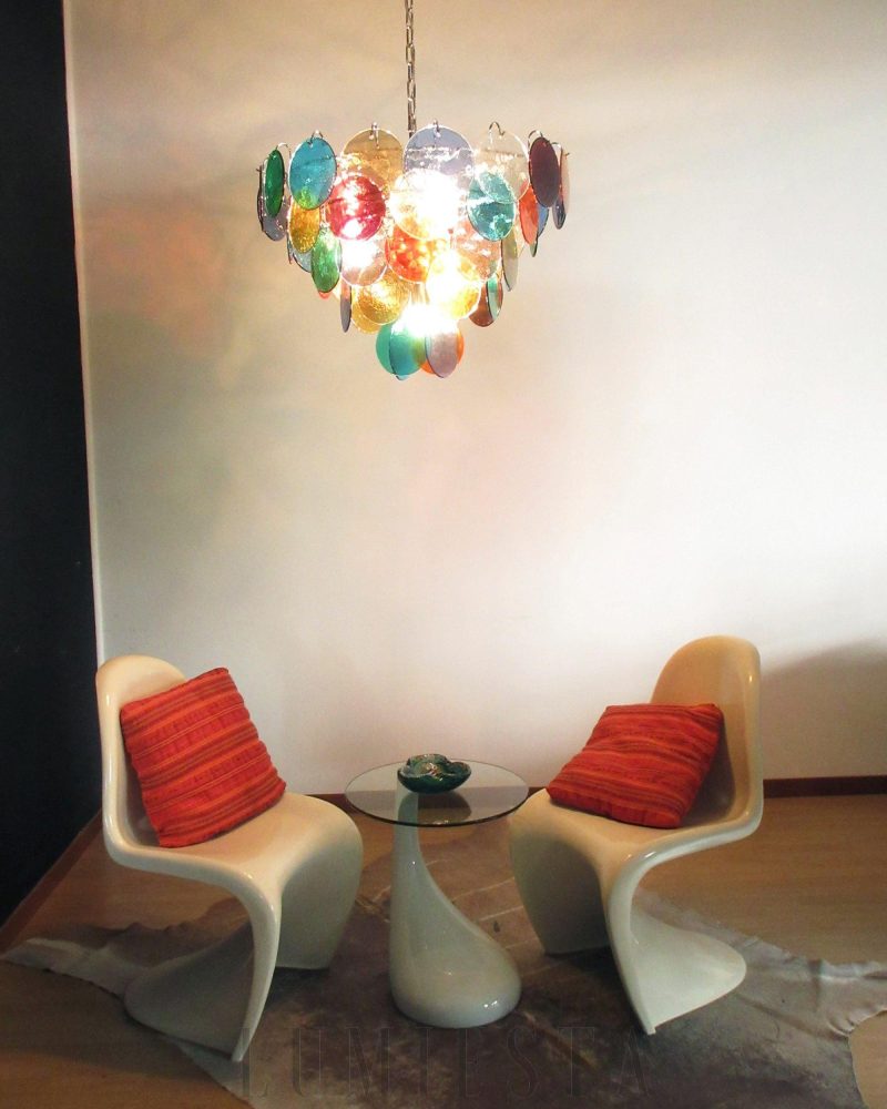 Elegancka żyrandol Murano w kolorze wielokolorowym 70cm