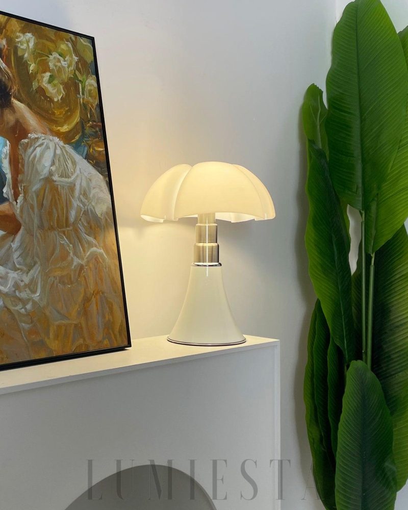 Lampa Stołowa Pipistrello z Akrylu w Kolorze Białym lub Czarnym