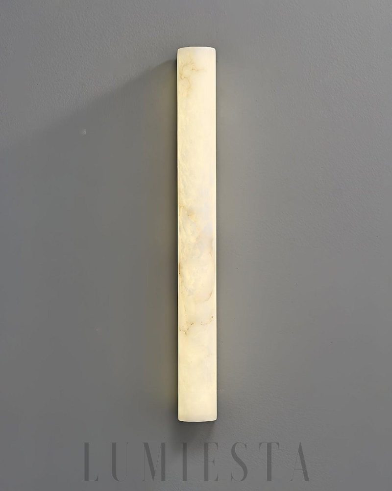 Lampa Ścienna Alabaster Luminara Minimalistyczny Styl Biały