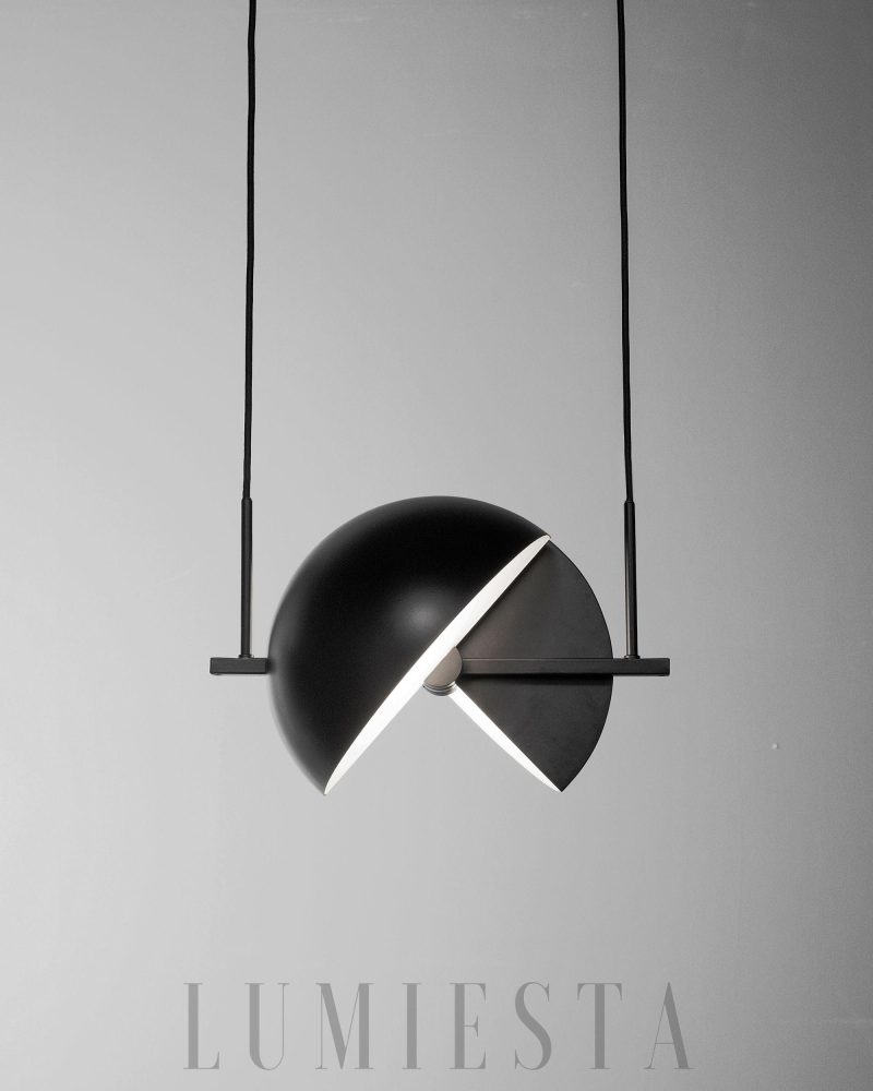 Lampa wisząca Trapeze Pendel czarna stylowa nowoczesna 28 cm
