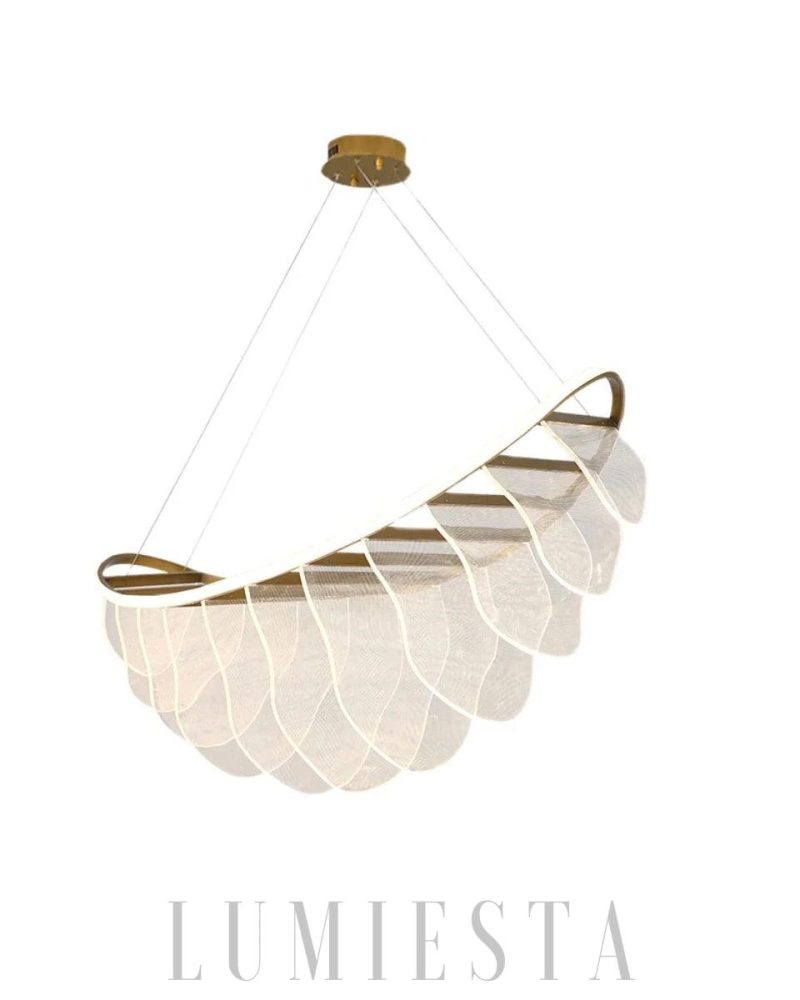 Lampa wisząca Marvel w stylu nowoczesnym złota srebrna 60cm 80cm 100cm 120cm