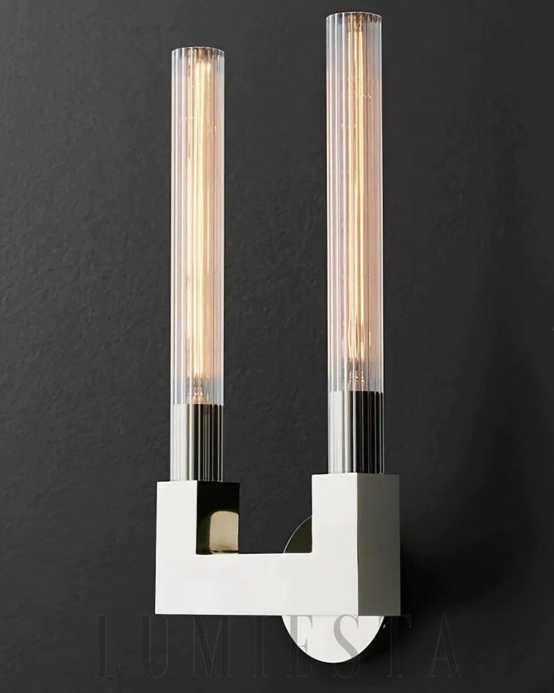 Lampa ścienna Cania Double Sconce w stylu nowoczesnym 21x46 cm