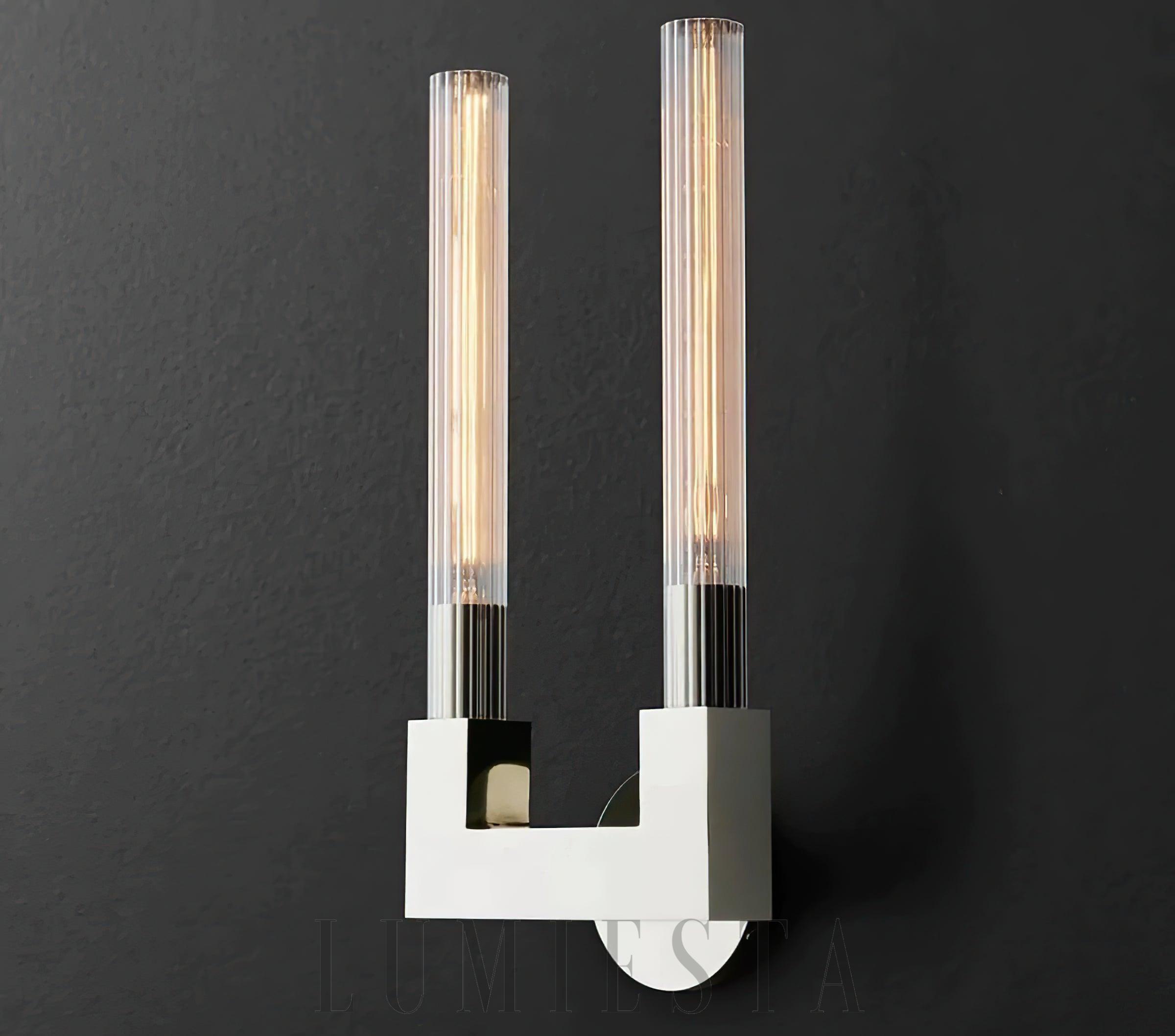 Lampa ścienna Cania Double Sconce w stylu nowoczesnym 21x46 cm