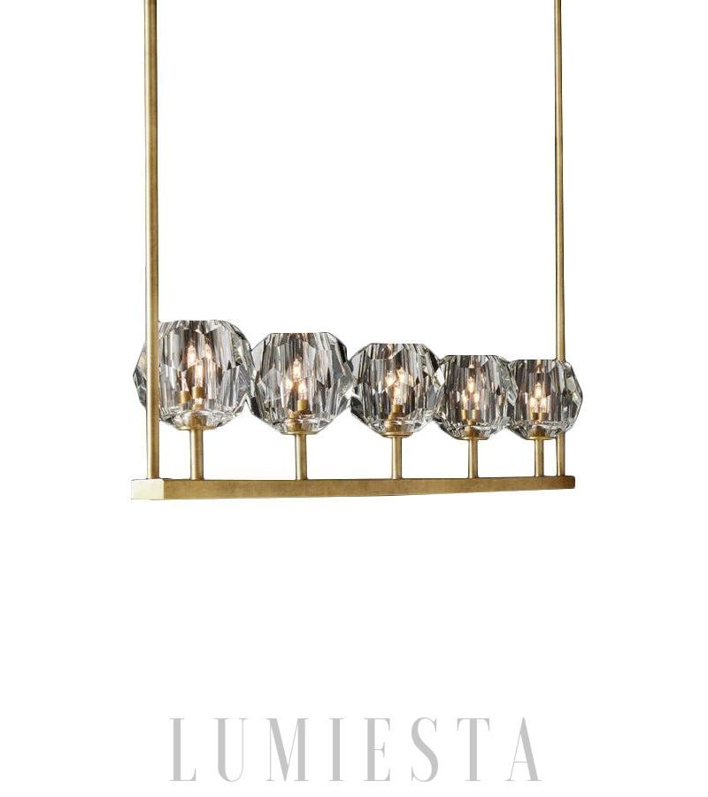 Lampa wisząca kryształowa Boule De Cristal w stylu minimalistycznym