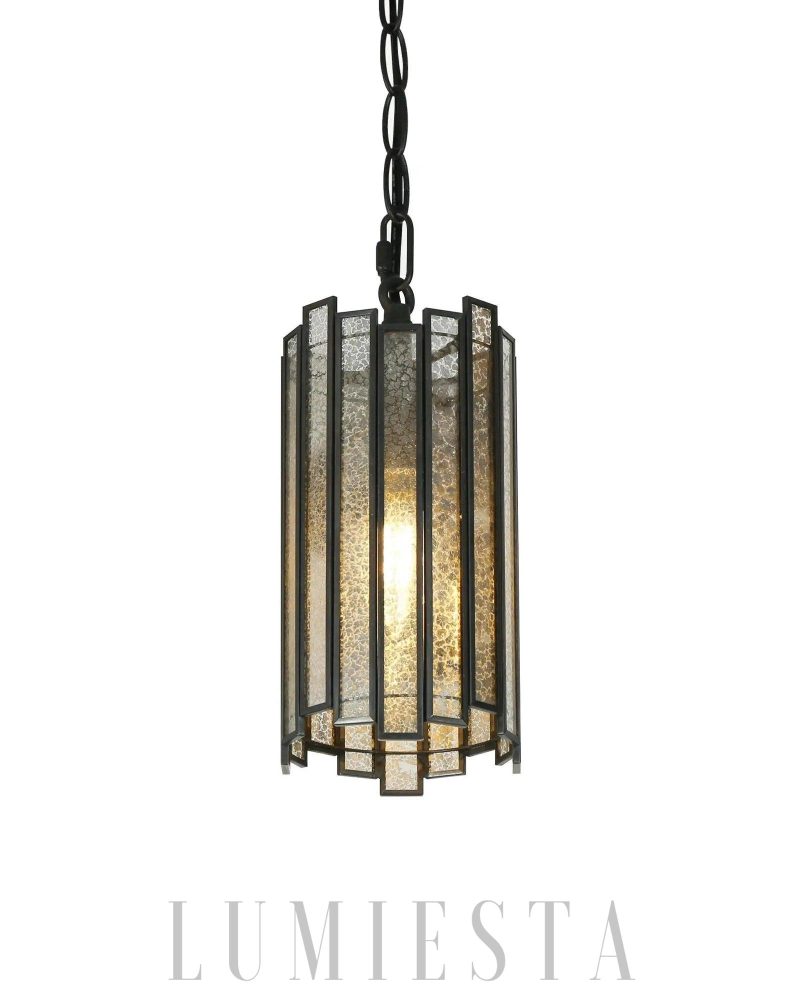 Nowoczesna czarna lampa wisząca ze szkła 11.5 cm