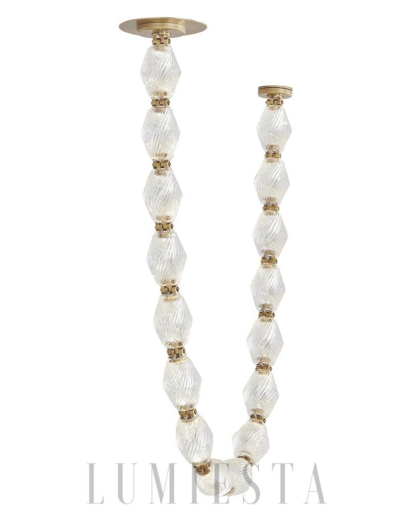 Lampa wisząca Collier Sean Lavin z kryształowymi kulami 8 16 24 28 Balls